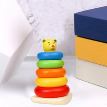 Plastic Baby Kids Teddy Stacking Ring Jumbo Stack Up Educational Toy 5pc - dailyneed.life