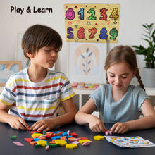 Wooden Number Puzzle Learning Educational Board (1 Set / 28×20 Cm) - dailyneed.life