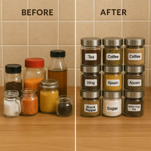 Kitchen Spice Jar Label Sticker Sheet (1 Sheet) - dailyneed.life