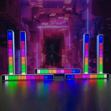 Rhythm Lights, AGC Automatic Gain Control 32 Colorful RGB Light Adjustable Pickup Rhythm Lights, RGB LED Voice-Activated Rhythm Light Car Home Sound Control Ambient Light (1 Pc) - dailyneed.life