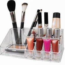 16 Compartment Cosmetic Makeup Jewellery Lipstick Storage Organiser Box, Cosmetic Storage Box Make-up Lipstick Organizer / Lipstick Holder Case Transparent - dailyneed.life