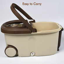 Mop with Bucket For Floor Cleaning With Steel Spin / Mop for Floor Cleaning / Floor Cleaner Mop / Spin Mop / Magic Mop / Mop Stick / Spin Mop Set with Bucket - dailyneed.life