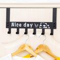 Heavy-Duty Carbon Steel Over Door Hook Rack for Towels & Coats (1 Pc, 6 Hooks) - dailyneed.life