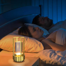 Crystal Lantern Lamp, Crystal Lantern Table Lamp, 3 Colors Rechargeable Cordless Led Lights for Restaurant / Bedroom Lights (1 Pc) - dailyneed.life