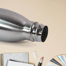 Silver Stainless Steel Water Bottle Approx 500 ML (1 Pc) - dailyneed.life