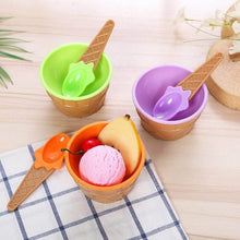 Premium Ice Cream Waffle Spoon Bowl Set (6-Piece , Color Box) - dailyneed.life
