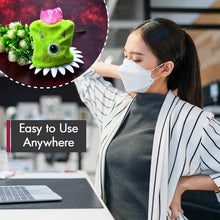 Green One-Eyed Monster Print Small Hot Water Bag with Cover for Pain Relief - dailyneed.life