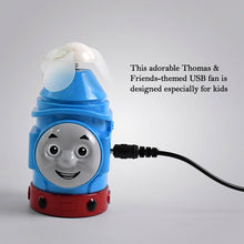 Plug-and-Play Cartoon Mini Fan in Train Character Design - dailyneed.life