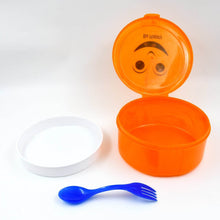 Smily Plastic lunch box, Small Box With 2in1 Spoon pack of 1 - dailyneed.life