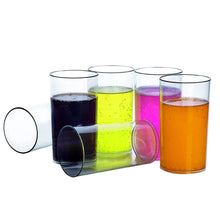 Heavy unbreakable Stylish Plastic Clear look fully Transparent Glasses Set 330ml (6pcs) - dailyneed.life