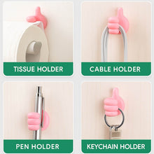 Pink Multifunctional Multi functional Hand Shape Wall Clip Hanger Keys Cable Holder - dailyneed.life