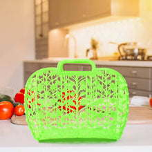 Plastic Foldable Basket Bag || Fruit & Vegetable Storage Basket (3 Pcs Set / Multicolor) - dailyneed.life