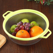 Stainless Steel Colander with Handle - Large Metal Mesh Basket Strainer (1 pc) - dailyneed.life
