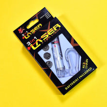 3 in1 Laser Light, LED Flashlight + Torch Keychain + Laser Pointer - dailyneed.life
