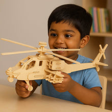 3D Wooden Helicopter Puzzle DIY Model Kit (1 Set) - dailyneed.life