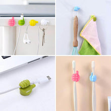 Thumb Cable Clips, Multi-Color Cord Organizer for Home, Office, Car (10 Pc Set) - dailyneed.life