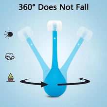 Soft Bristle 3-Sided Training Toothbrush – Inverted Silicone Head for Kids (Ages 2-12, 1 Pc) - dailyneed.life