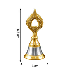 Brass and Steel Temple Ghanti (Pooja Bell) – Decorative Spiritual Accessory - dailyneed.life