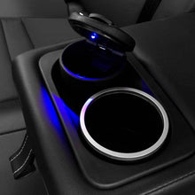 Portable Car Ashtray with Lid and Blue LED Light (1 Pc) - dailyneed.life