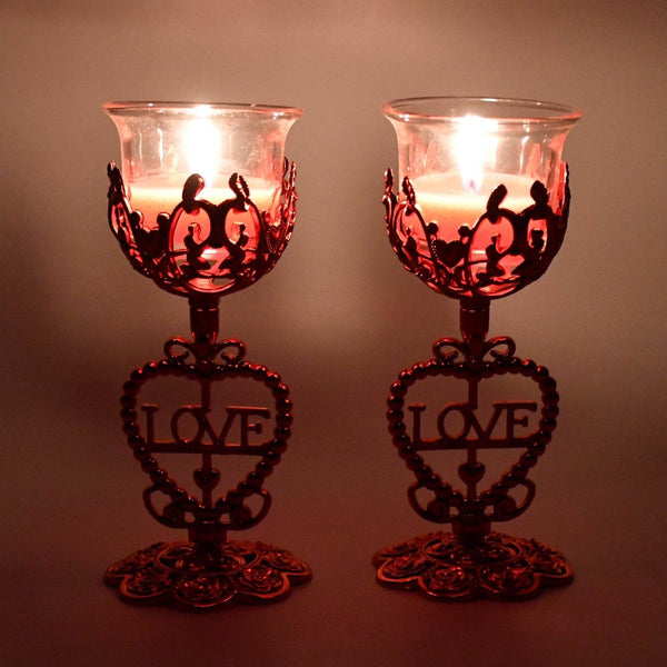 Tea Lights Holder Candle Stand, Diwali (2 Pc Set) - dailyneed.life