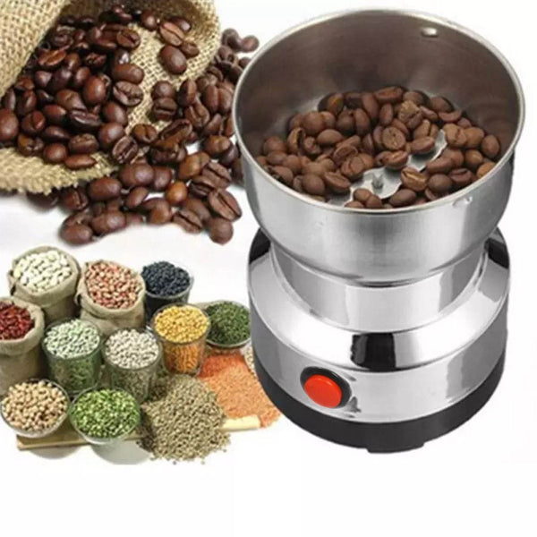 Multifunction Grinder Machine Electric Cereals Grain Mill Spice Herbs Grinding Machine Tool Stainless Steel Electric Coffee Bean for Home - dailyneed.life