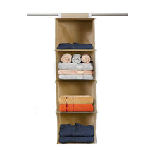 Fabric Hanging 4-Shelf Closet Cloth Organizer - dailyneed.life