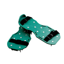 Lawn Aerator Sandals, Garden Grass Aerator Spiked Sandals Green Studded Shoes for Yard Patio Garden Excavation - dailyneed.life