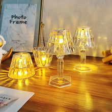 2in1 Transparent Mini Crystal Table Lamp with Reflection Light - dailyneed.life
