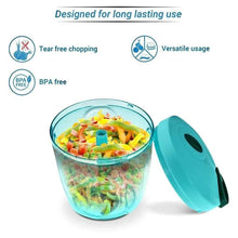 Manual Stainless Steel Vegetable Chopper – Compact, Extra Sharp with 5 Blades - dailyneed.life