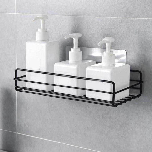 Multipurpose Wall Mount Metal Bathroom Shelf and Rack for Home and Kitchen. - dailyneed.life