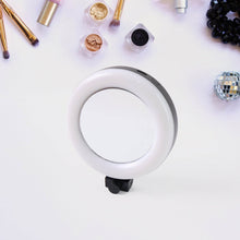Rechargeable LED Makeup Mirror with Ring Light (1 Pc) - dailyneed.life