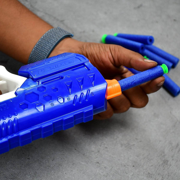 Hi-Arm Gun with 10x Foam Suction Bullets, ABS Plastic, Target Shooting - dailyneed.life