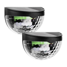 6 LED Solar Powered Wall Mount Fence Light with Honeycomb Shade Design (2 Pc Set) - dailyneed.life