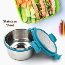 Miracle Solo round Lunch box High Grade Stainless Steel Double Wall Insulated 300ML Food Container 4 Lock Clip Leak Proof Lid, Best Return Gift for Any Occasion (1 Pc) - dailyneed.life