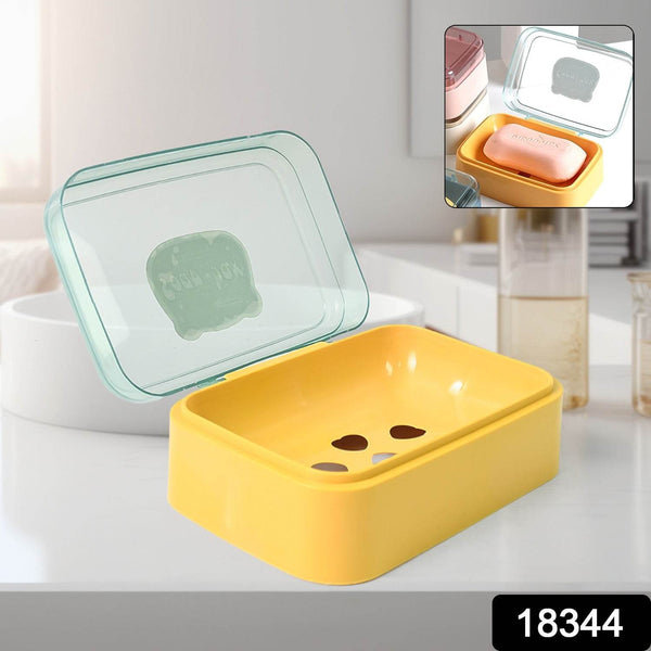Plastic Soap Dish, Portable Plastic Self Draining Soap Holder ,Sabudani (1 Pc / Mix Color) - dailyneed.life