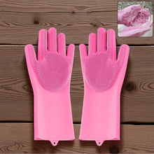 Reusable Silicone Cleaning Brush Scrubber Gloves (Multicolor) - dailyneed.life
