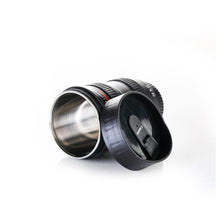 Camera Lens Shaped Coffee Mug Flask With Lid - dailyneed.life