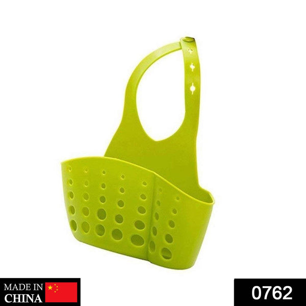 Adjustable Kitchen Bathroom Water Drainage Plastic Basket / Bag with Faucet Sink Caddy - dailyneed.life
