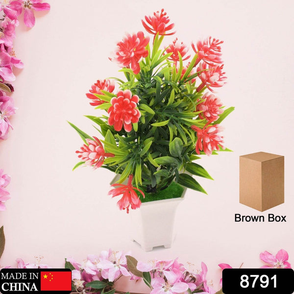 Wild Artificial Flower Plant for Home & Office Decor (1 Pc, Cute Pot) - dailyneed.life