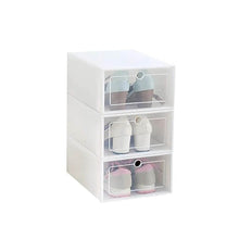 3 Layer Transparent Shoes Storage Box Plastic Stackable Shoe Storage (1 Set / 3 Layer) - dailyneed.life