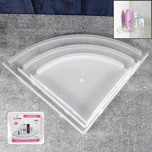 Bathroom Plastic Corner Shelf Rack Set for Wall Number of Shelves (3 Pcs Set) - dailyneed.life