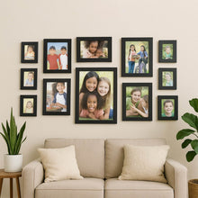 Premium Black Photo Frame Set 12 Pcs Wall Hanging Gallery Frames - dailyneed.life