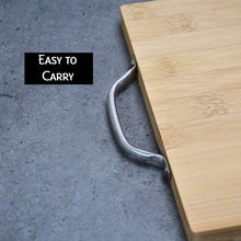 Thick Wooden Bamboo Kitchen Chopping Cutting Slicing Board with Holder for Fruits Vegetables Meat - dailyneed.life