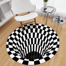 3D Space Round Carpet, Floor Mat Non-Woven Doormat (1 Pc / 78 Cm) - dailyneed.life