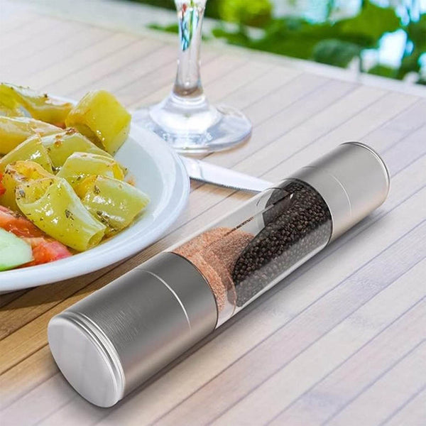 2-in-1 Stainless Steel Salt and Pepper Grinder - dailyneed.life