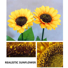 2 Pc Outdoor Solar Sunflower Lights Intelligent Light Control Waterproof Garden Landscape Stake Light - dailyneed.life