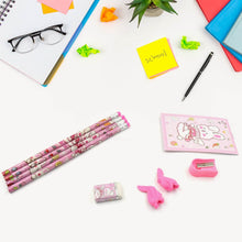 Kids' Stationery Kit: Wooden Pencils, Sharpener, Eraser, Diary (9 Pc Set) - dailyneed.life