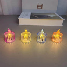 12 Pcs Flameless and Smokeless Decorative Acrylic Candles Transparent Led Tea Light Candle for Gifting, House, Diwali, Christmas, Festival, Events Decor Candles, Diwali - dailyneed.life