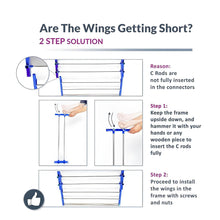 Foldable Stainless Steel Clothes Drying Stand Rack - dailyneed.life