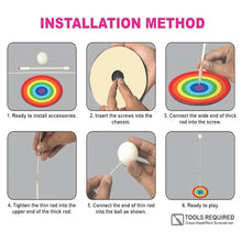 Portable Wiff Waff Rebound Table Tennis Trainer Set (1 Set) - dailyneed.life